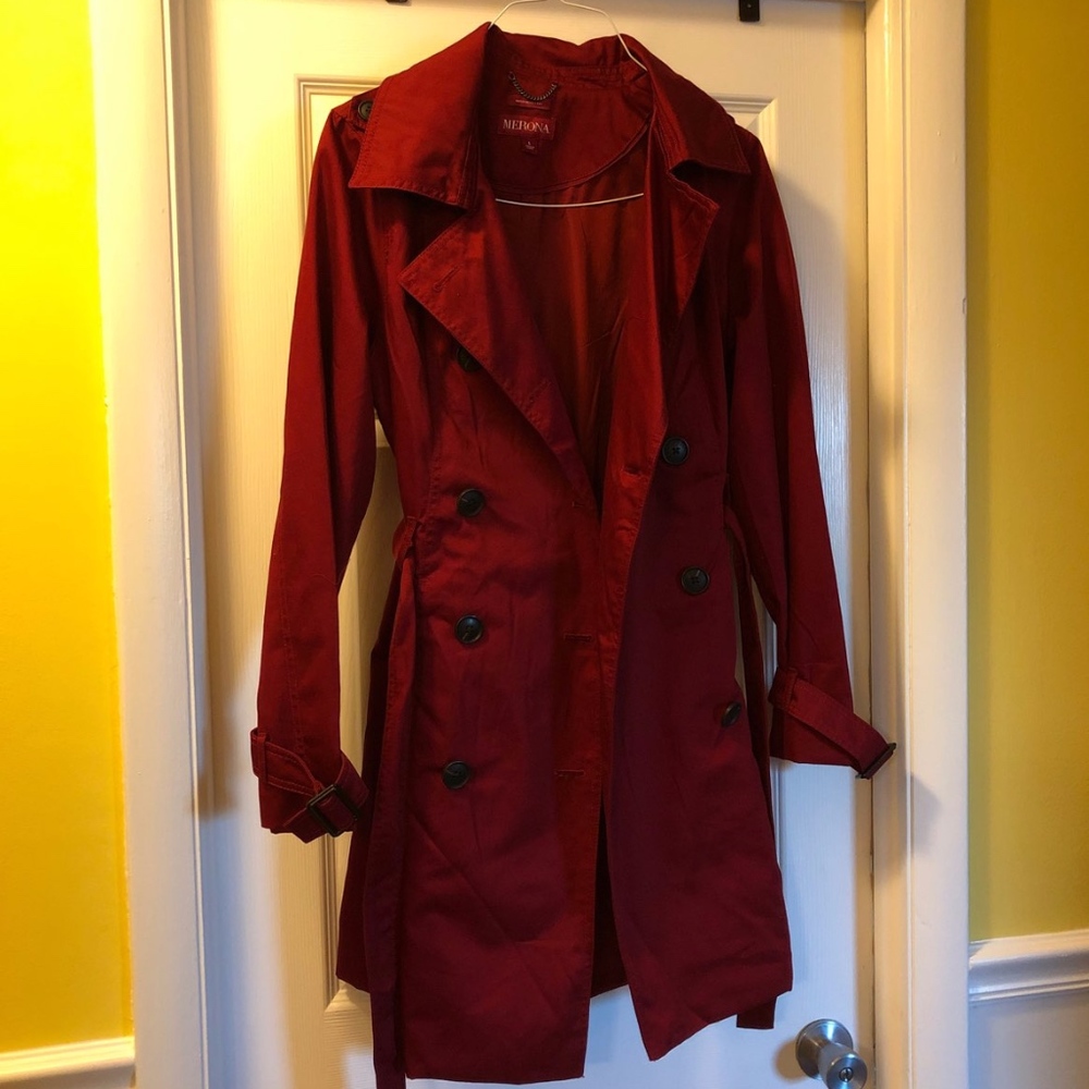 women red jacket